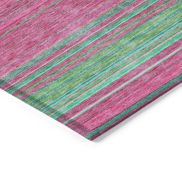 Chantille Machine Washable Indoor/Outdoor Abstract ACN979 Blush 1 ft. 8 in. x 2 ft. 6 in. Area Rug