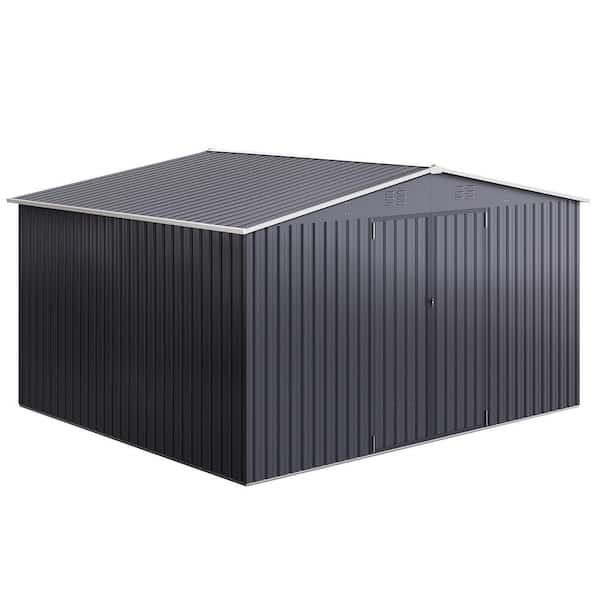 Easyhawk 10 ft. W x 12 ft. D Outdoor Metal Shed Storage