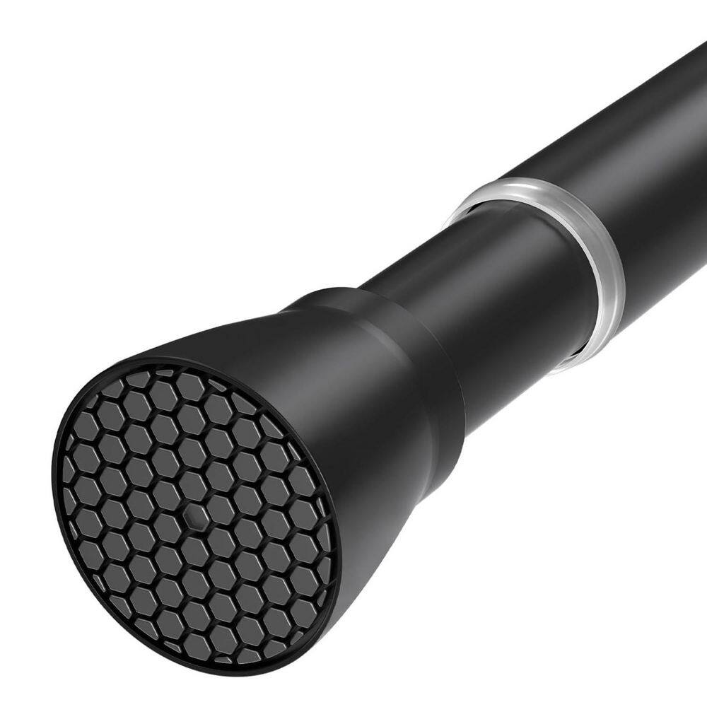 Adjustable Black Tension Curtain Rod 16.9 in. L x 2.60 in. W No Drill Spring Rod for Windows Bathrooms Closets Kitchens price history on PriceWatchPro