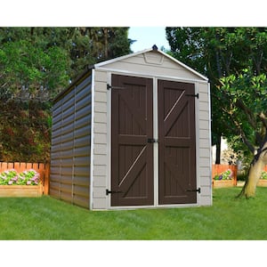 SkyLight 6 ft. x 8 ft. Tan Garden Outdoor Storage Shed