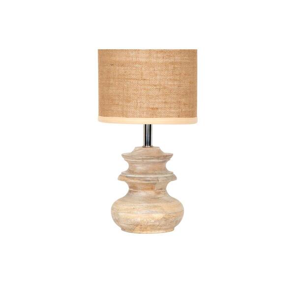 small wood table lamp