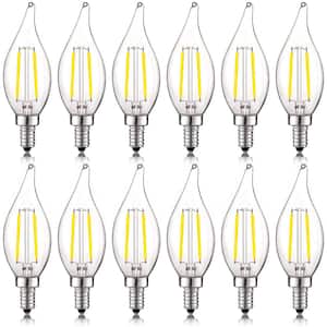40-Watt Equivalent CA11 Dimmable LED Light Bulbs UL Listed 5000K Bright White (12-Pack)