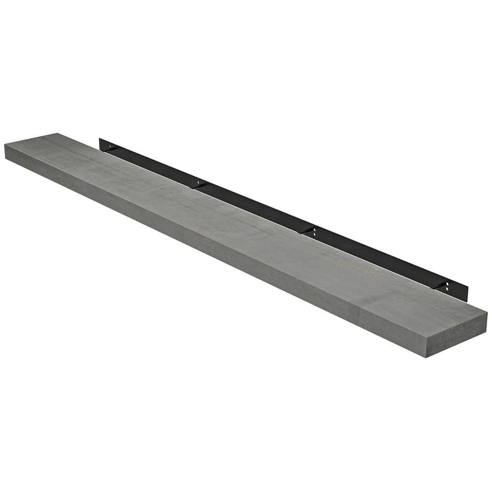 Hot Seller 71.75 in. W x 7.75 in. D Rustic Gray Wood Floating Decorative Wa