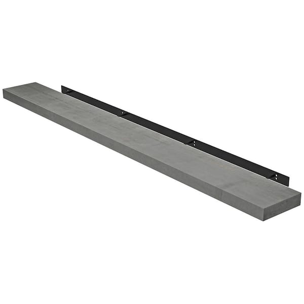 Unbranded Hot Seller 71.75 in. W x 7.75 in. D Rustic Gray Wood Floating Decorative Wall Shelf Farmhouse Fireplace Mantel