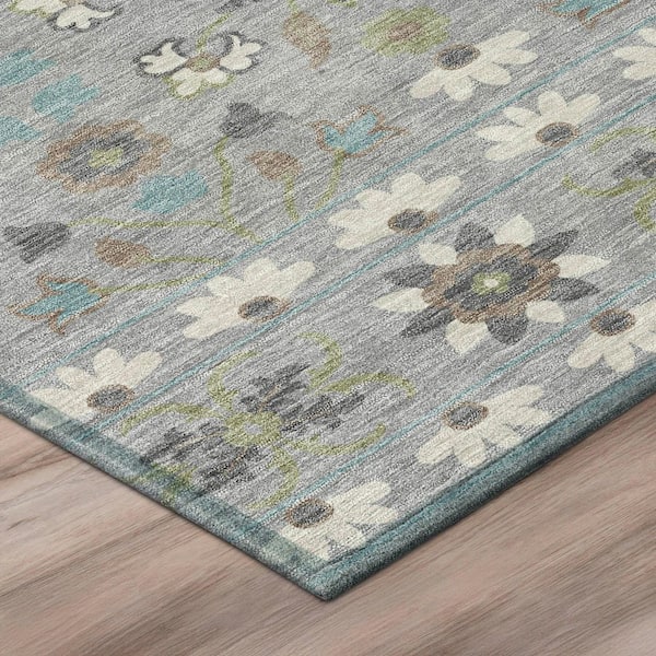 Chantille Machine Washable Indoor/Outdoor Abstract ACN3048 Gray 10 ft. x 14 ft. Area Rug