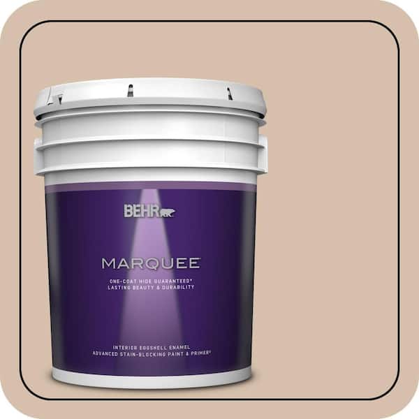 BEHR MARQUEE 5 gal. #ICC-42 Comforting Eggshell Enamel Interior Paint & Primer