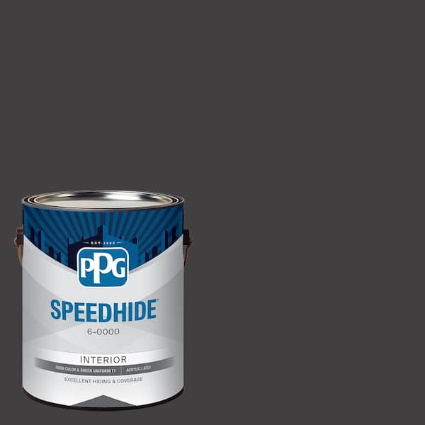 SPEEDHIDE 1 gal. PPG1001-7 Black Magic Eggshell Interior Paint