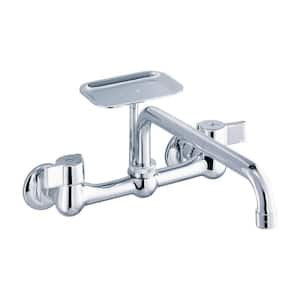 Gerber Classics 2-Handle Wall Mount Standard Kitchen Faucet in Chrome