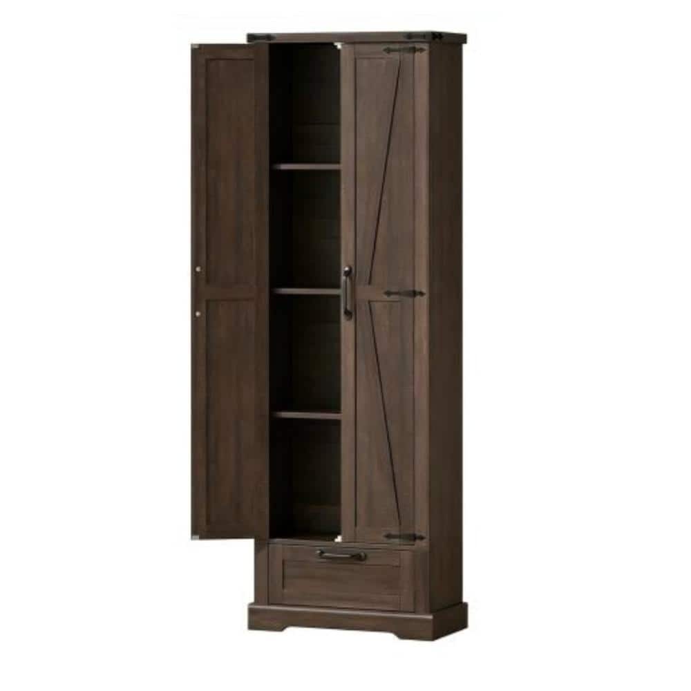 23.7 in. W x 11.9 in. D x 70.9 in. H Bathroom Brown Linen Cabinet price history on PriceWatchPro