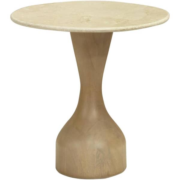 Galey Alix Mila Rose Modern End Table, 24 in. H x 24 in. W x 24 in. D, Beige