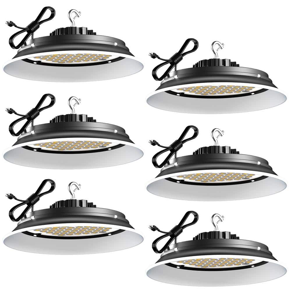 6Pack of 165W LED High Bay Light 24750LM High Bay LED Shop Lights AC100-277