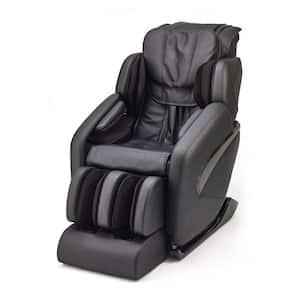Jin Black/Modern Contemporary Synthetic Leather SL Track Deluxe Zero Gravity Massage Chair