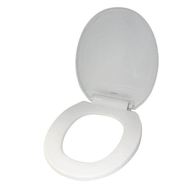 Barclay Products Round Closed Front Toilet Seat in White