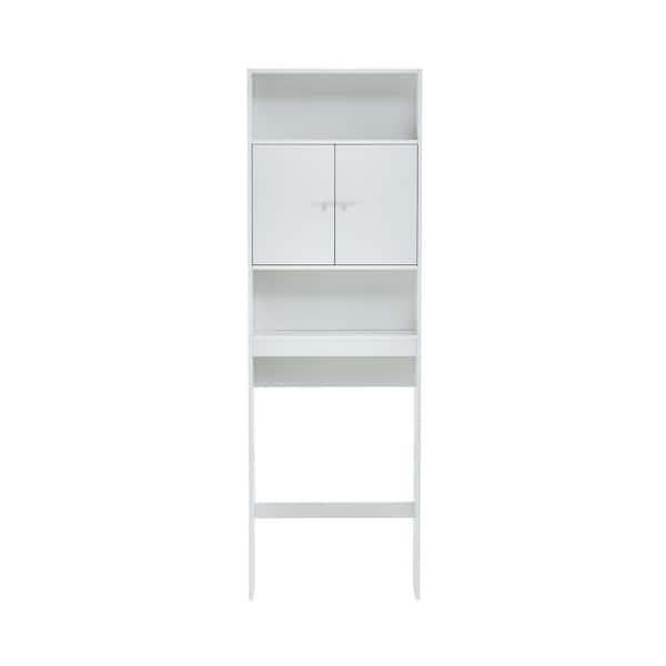 Unbranded 7.9 in. W x 25 in. D x 77 in. H Bathroom Storage Wall Cabinet in White