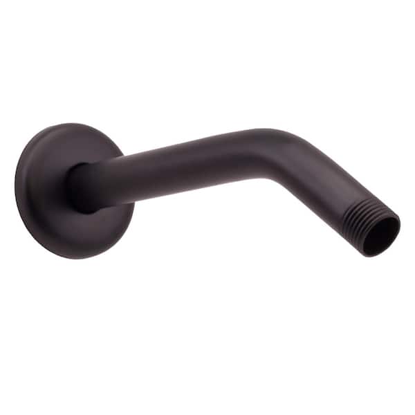 Westbrass 1/2 in. IPS x 8 in. Shower Arm with Flange, Oil Rubbed Bronze