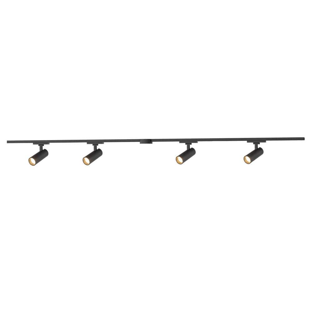 Paolo 4 Light (2-in) Black dimmable 4000K LED Trilo Track Ceiling Kit price history on PriceWatchPro