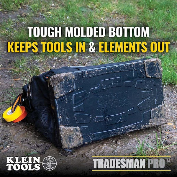 Klein Tools Tool Bag, Tradesman Pro Wide-Open Tool Bag, 42 Pockets