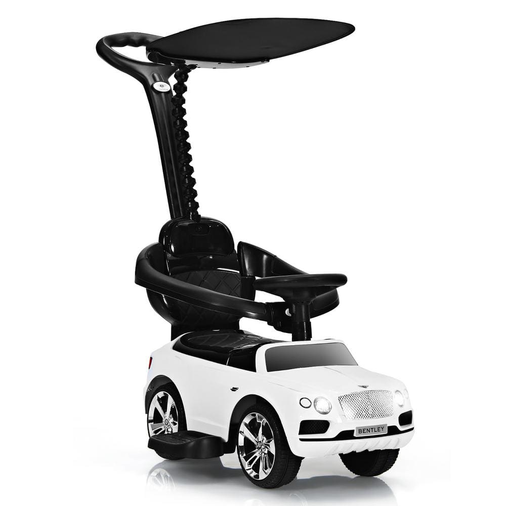 Costway 3In1 Licensed Bentley 6 in. Kids Ride On Push Car Toddler