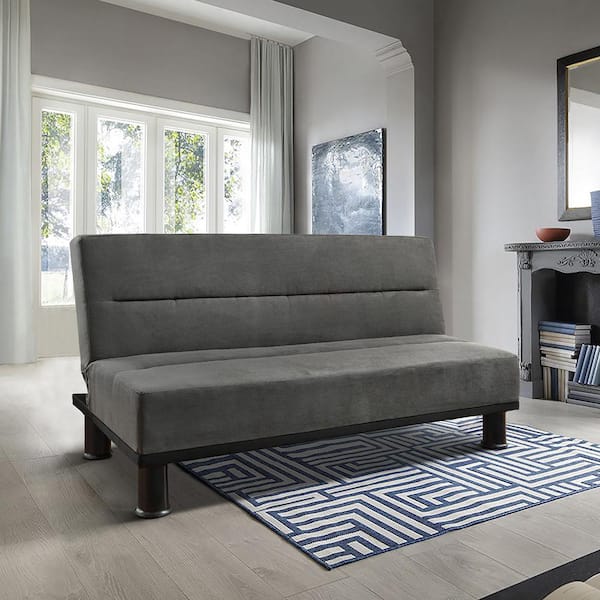 Lazzara Grayson Armless Microfiber Upholstered Rectangle - Main Image