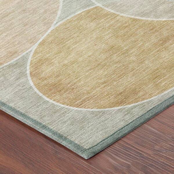 Chantille Machine Washable Indoor/Outdoor Abstract ACN2746 Salmon 10 ft. x 14 ft. Area Rug