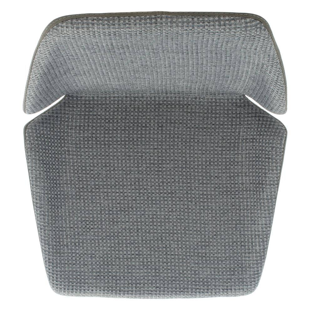Masami Grey & Black Saddle Style Wood & Metal Counter Stool