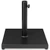 Crestlive Products 40 lbs. Concrete Patio Umbrella Base in Black Weighted Outdoor Market Umbrella Stand Fits Umbrella Poles 1.37 - 1.9 in. CL-UB014BLK-N1