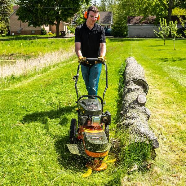 Powermate 22 in. 173cc Gas Walk-Behind Field String Trimmer Mower