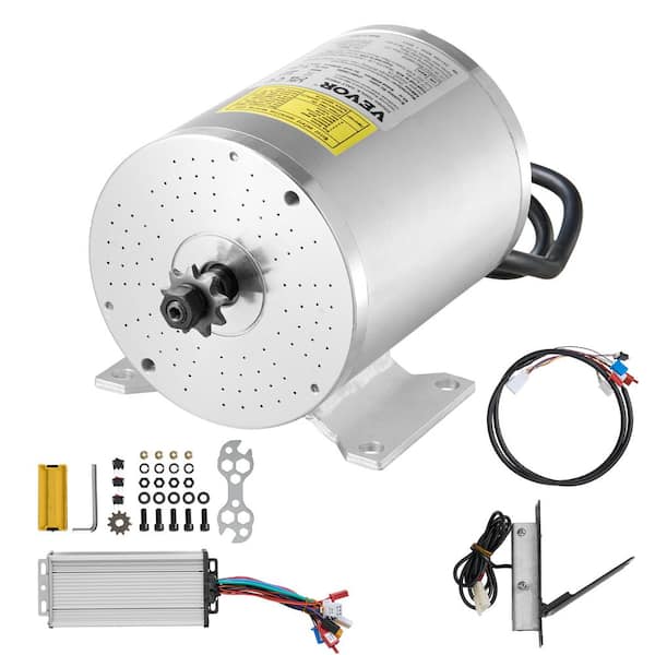 1800-Watt Electric Brushless EV Charger DC Motor Kit 48-Volt 4500rpm Motor with Upgraded Speed Controller