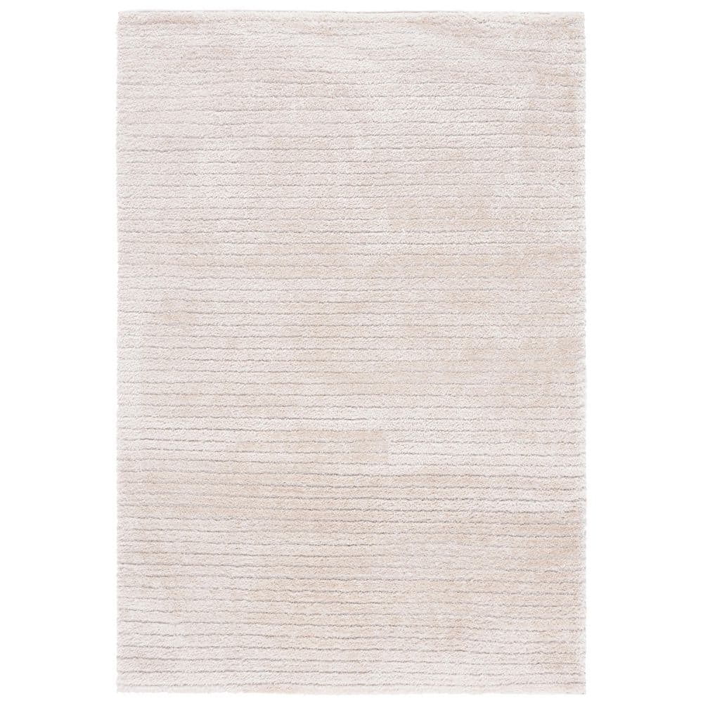 Tahoe Shag 9 ft. x 12 ft. Beige Modern Solid Striped Area Rug price history on PriceWatchPro