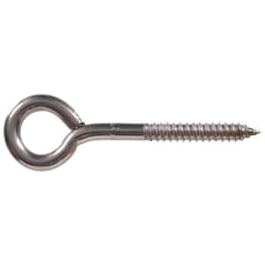 3/8 x 4-1/2 in. Stainless Steel Lag Thread Screw Eye (5-Pack)