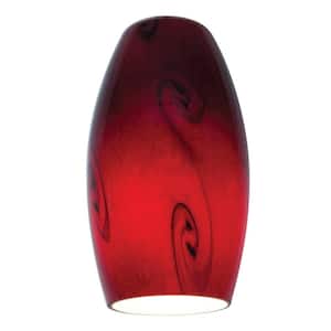 Merlot 3.5 in. Red Sky Glass Finish for Indoor Shades