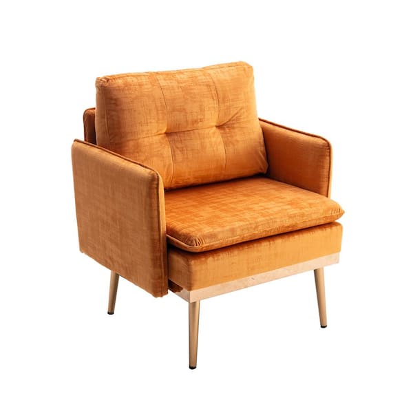 aisword Orange Chaise Lounge Chair / Accent Chair