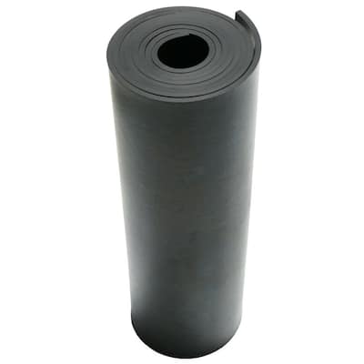 Closed Cell Sponge Rubber EPDM 3/8 in. x 39 in. x 78 in. Black Foam Rubber  Sheet