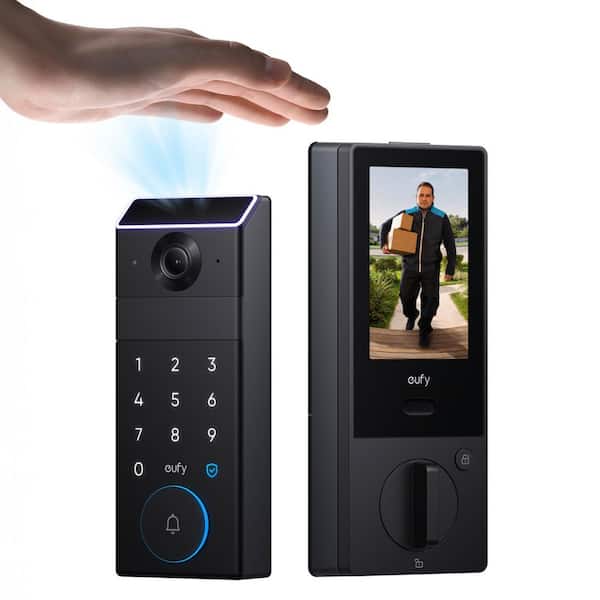 eufy S3 Max Black Thumb-Turn Smart Lock Deadbolt with 2K Video