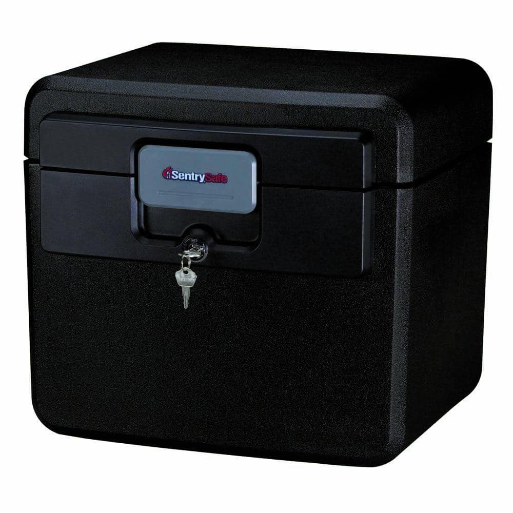 HD4100 Fireproof Safe and Waterproof Safe with Key Lock 0.65 Cubic Feet black .Safe