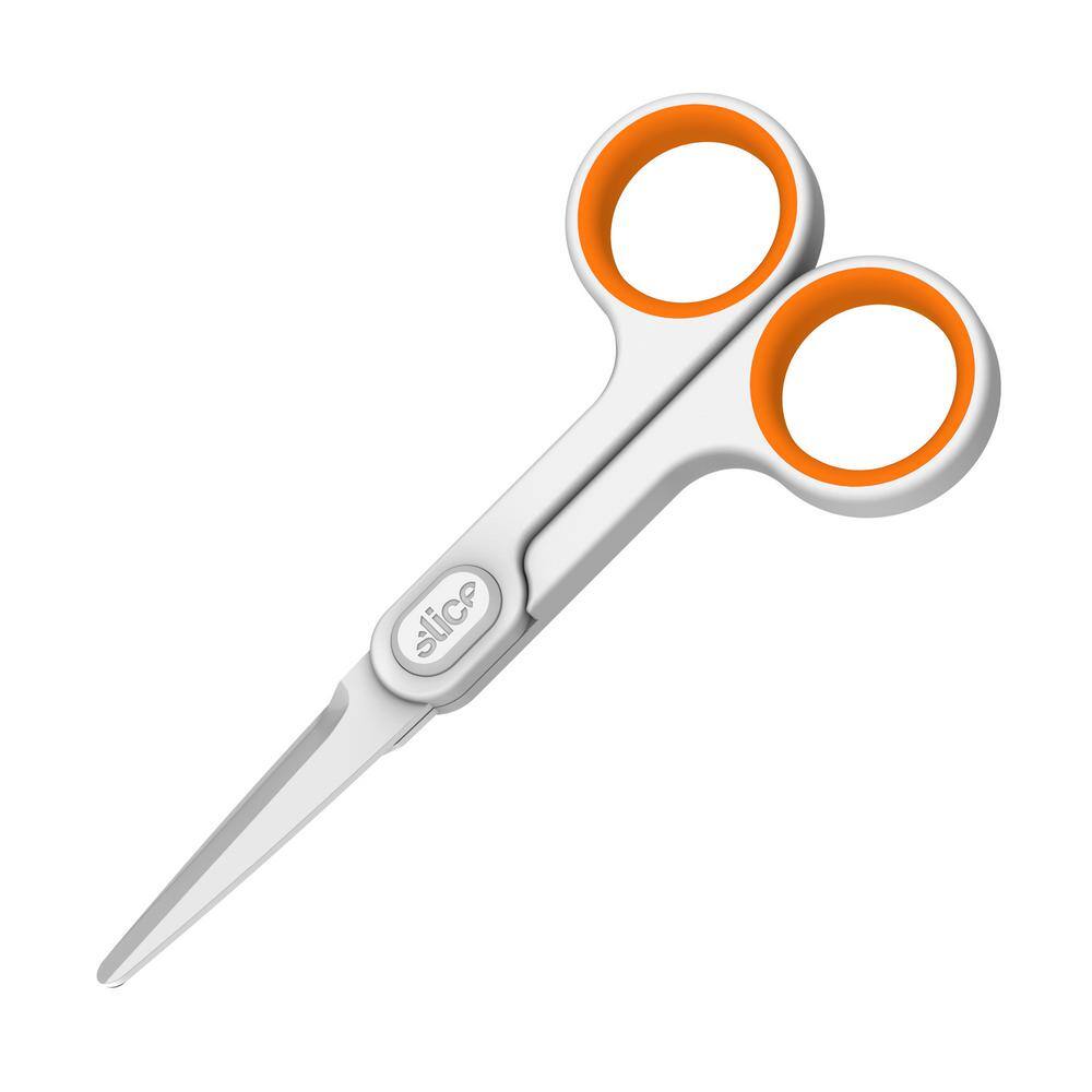 Slice 10544 Ceramic Scissors - Rounded Tips | Never Rusts, Finger Friendly, Food Grade, BPA, Micro Ceramic Safetey Blades