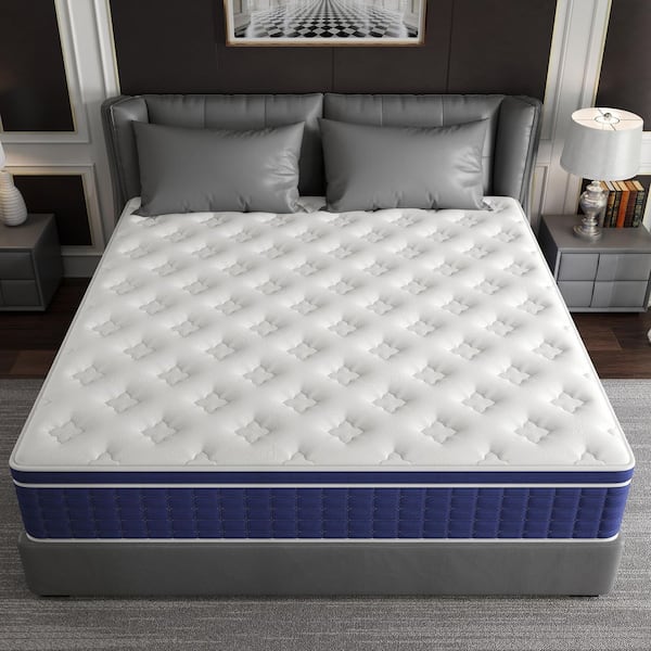 Unbranded King Medium Memory Foam Hybrid 14 in. Bed-in-a-Box Mattress