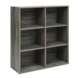 Furinno 23.6 in. White/Black Wood 3-shelf Cube Bookcase with Closed ...