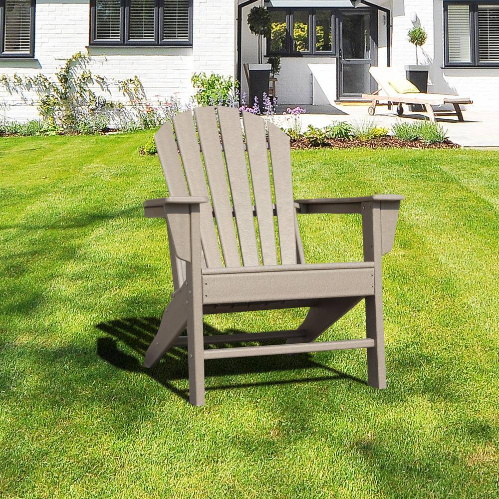 SUNRINX Weathered Wood Plastic Adirondack Chair YY00000QWY5 The Home   Sunrinx Plastic Adirondack Chairs Yy00000qwy5 64 1000 