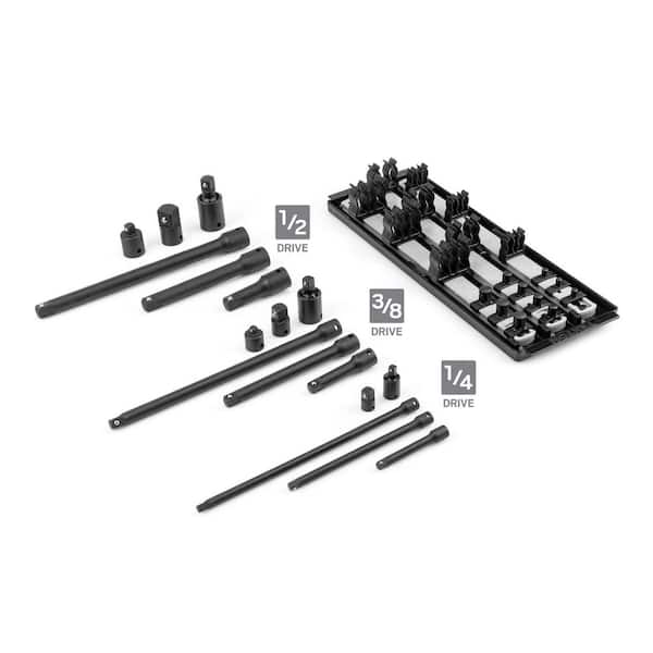 TOPWAY 1/2 Inch Drive Extra Diepe Impact Socket Set 9 PCs Extra