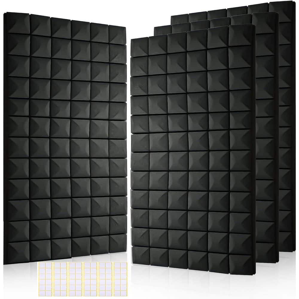2in. T x 2ft. x 4ft. Black Fire Resistant High Density Sound Absorbing Panel 4-Pack price history on PriceWatchPro