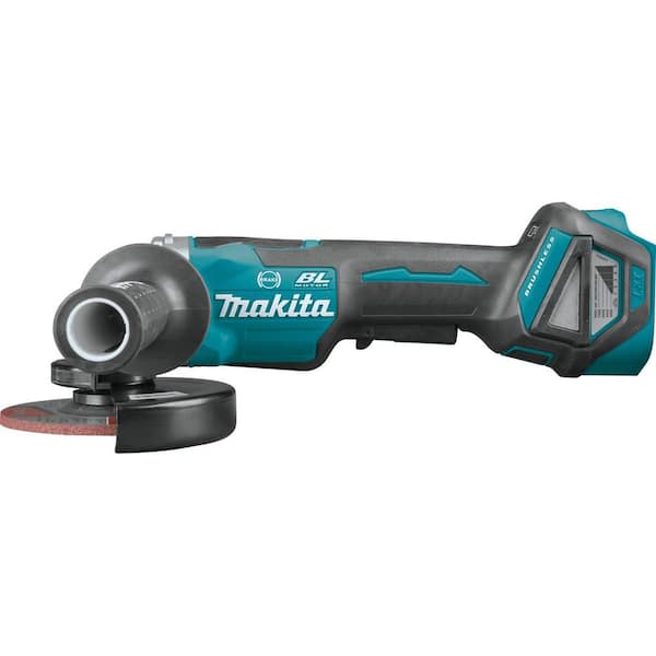 Makita 18V Brushless 4-1/2 in. / 5 in. Cordless Paddle Switch Cut-Off/Angle  Grinder with Electric Brake (Tool Only) XAG20Z - The Home Depot