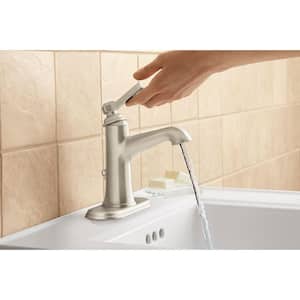 Georgeson Single-Hole Single-Handle 1.2 GPM Bathroom Faucet with Pop-Up Drain in Vibrant Brushed Nickel