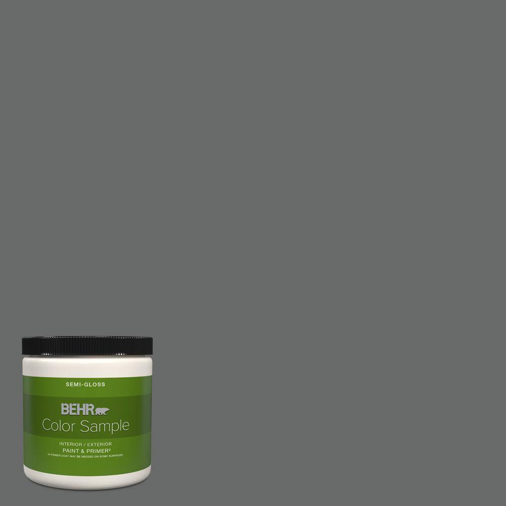 BEHR PREMIUM PLUS 8 oz. BXC63 Molten Lead SemiGloss Interior