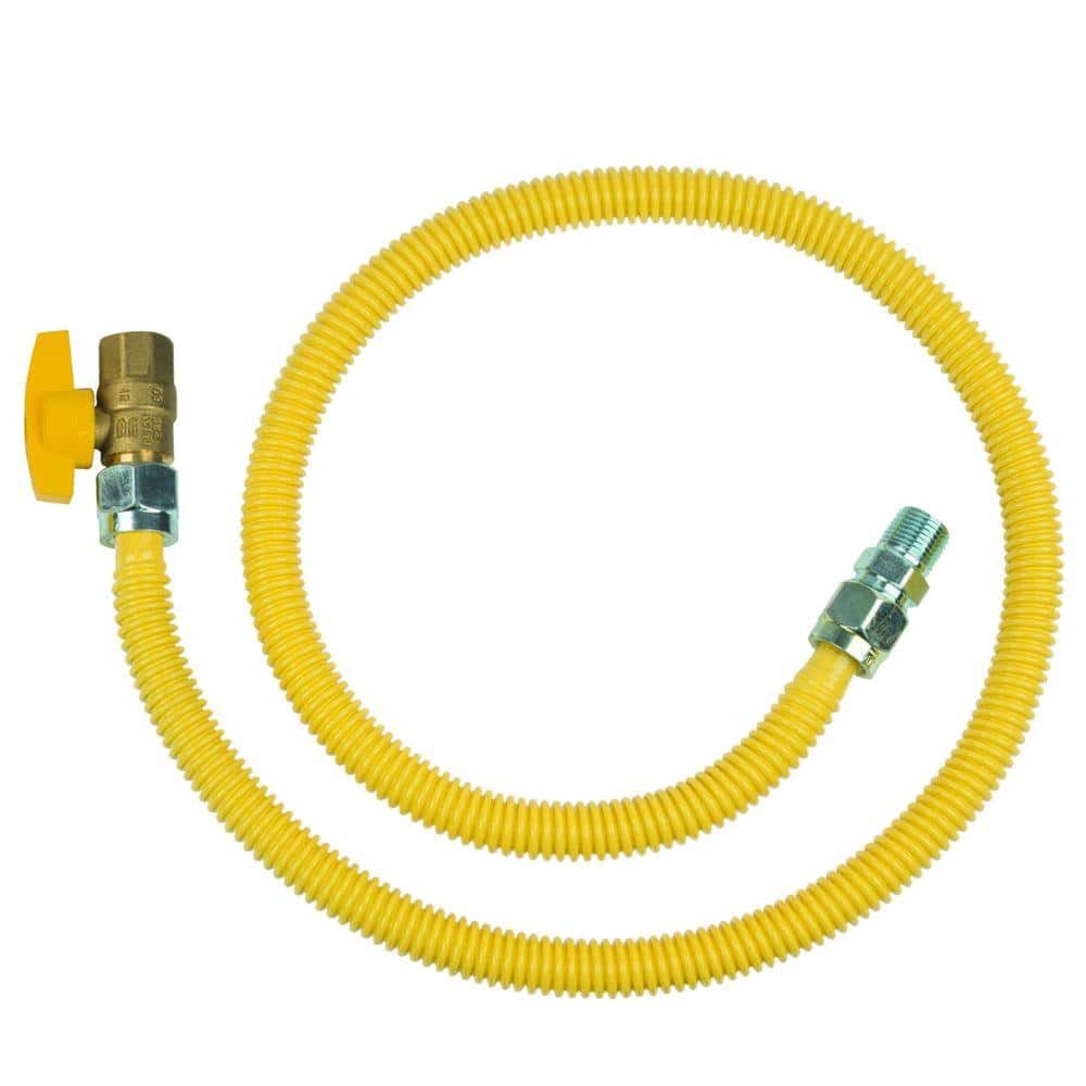 ProCoat 1/2 in. MIP x 1/2 in. FIP Ball Valve x 48 in. Stainless Steel Gas Connector 5/8 in. O.D. (106,000 BTU) price history on PriceWatchPro