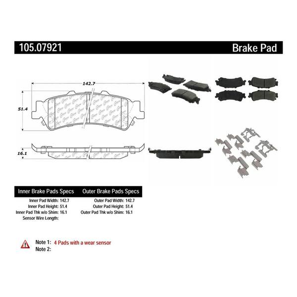 Centric Parts Disc Brake Pad Set