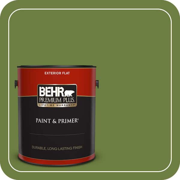 BEHR PREMIUM PLUS 1 gal. #M360-7 Rockwall Vine Flat Exterior Paint & Primer