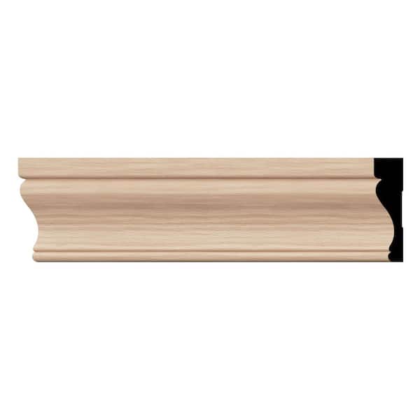 Ekena Millwork WM350 0.69 in. D x 3.5 in. W x 96 in. L Wood (Red Oak) Flagler Casing Moulding