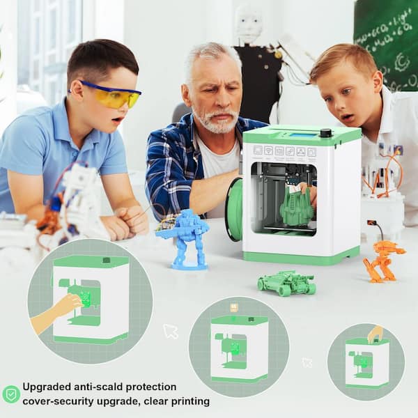 JAZAVA Wi-Fi Cloud Printing 3D Printer, Fully Assembled and Mini