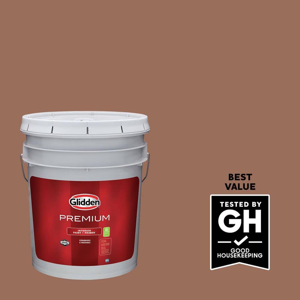 Prairie Dusters Color Glidden Premium 5 gal. Prairie Fire PPG1071-6 Eggshell Interior Latex ...